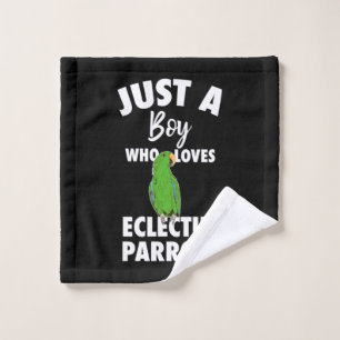 Just A Girl Who Loves Eclectus Parrot Wash Cloth