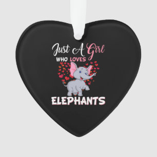 Just A Girl Who Loves Elephants Gifts Ornament