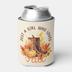 Just A Girl Who Loves Fall – Cozy Autumn Vibes Can Cooler