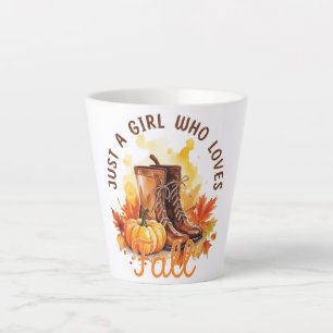 Just A Girl Who Loves Fall Latte Mug