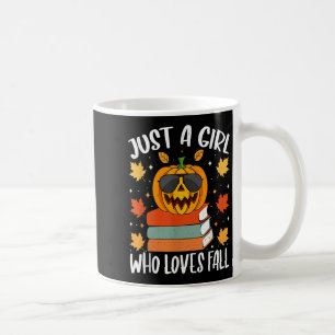 Just A Girl Who Loves Fall Pumpkin Cozy Autumn  Coffee Mug