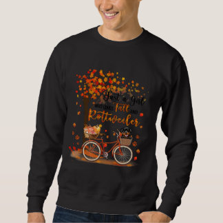 Just A Girl Who Loves Fall Pumpkin Rottie Dog Sweatshirt