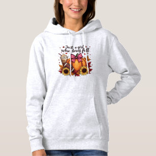 Just a Girl Who Loves Fall Pumpkin Spice Latte  Hoodie