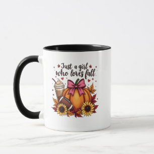 Just a Girl Who Loves Fall Pumpkin Spice Latte  Mug
