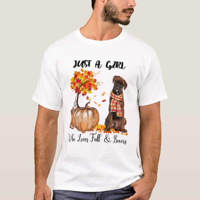 Just A Girl Who Loves Fall T-Shirt (Front)