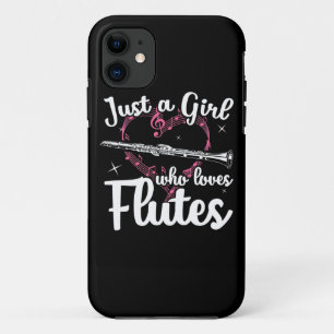 Just A Girl Who Loves Flutes iPhone 11 Case