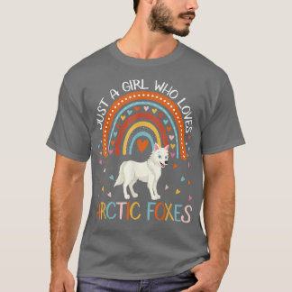 Just A Girl Who Loves Foxes For Women Girl Kids  T-Shirt