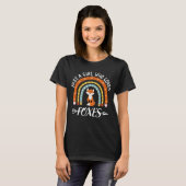 Just A Girl Who Loves Foxes Rainbow Cute Fox Lover T-Shirt (Front Full)