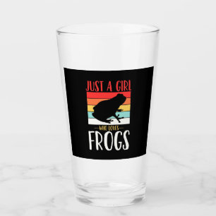 Just A Girl Who Loves Frog Glass