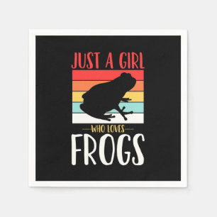 Just A Girl Who Loves Frog Napkin
