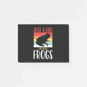 Just A Girl Who Loves Frog Post-it Notes