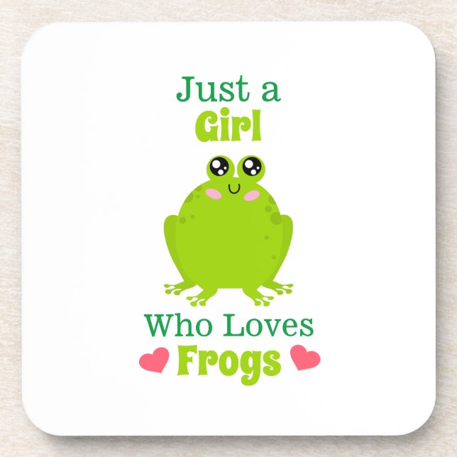 Just A Girl Who Loves Frogs Coaster (Front)