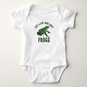 Just a girl who loves frogs Frog lover gifts Baby Bodysuit
