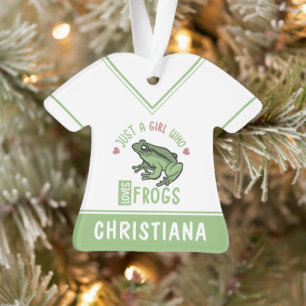 Just a girl who loves frogs Frog lover gifts Ornament