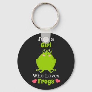 Just A Girl Who Loves Frogs Frog Lover Keychain