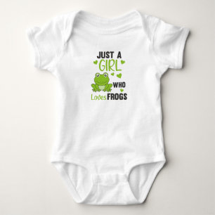 Just A Girl Who Loves Frogs Sweet Frog Baby Bodysuit