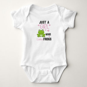 Just A Girl Who Loves Frogs Sweet Frog Baby Bodysuit