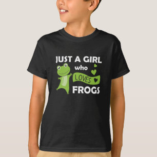 Just A Girl Who Loves Frogs Sweet Frog T-Shirt