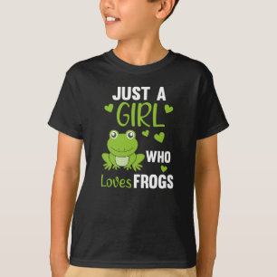 Just A Girl Who Loves Frogs Sweet Frog T-Shirt
