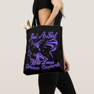 Just a Girl Who Loves German Shepherds Tote Bag