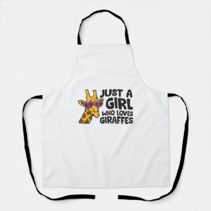 Just a Girl Who Loves Giraffes _3 Apron