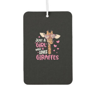 Just A Girl Who Loves Giraffes Air Freshener