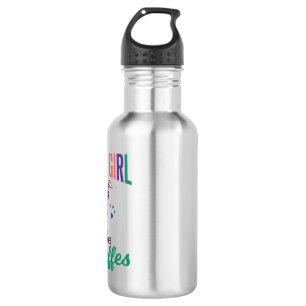Just a Girl Who Loves Giraffes Vintage Vector Desi 532 Ml Water Bottle
