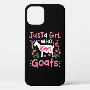 Just A Girl Who Loves Goats iPhone 12 Case