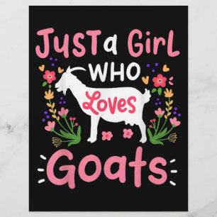 Just A Girl Who Loves Goats Flyer