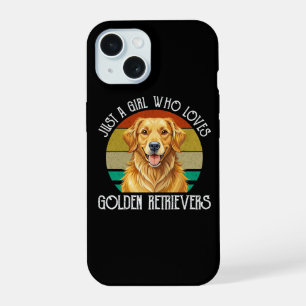 Just A Girl Who Loves Golden Retrievers iPhone 15 Case