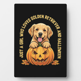 Just a Girl Who Loves Golden Retrievers Plaque