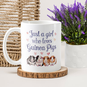 Just a Girl Who Loves Guinea Pigs   Guinea Pig Coffee Mug