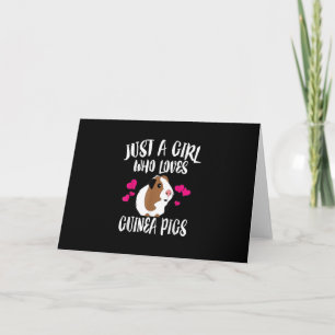 Just A Girl Who Loves Guinea Pigs Guinea Pig Gift Card