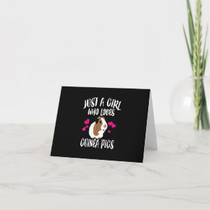 Just A Girl Who Loves Guinea Pigs Guinea Pig Gift Card