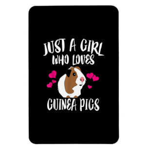 Just A Girl Who Loves Guinea Pigs Guinea Pig Gift Magnet