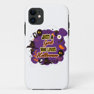 Just A Girl Who Loves Halloween iPhone 11 Case