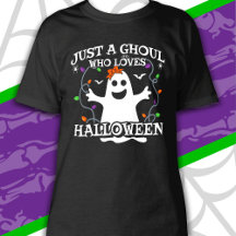 Just A Girl Who Loves Halloween Funny Halloween