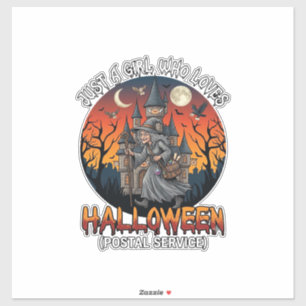 Just A Girl Who Loves Halloween Postal Service Wit