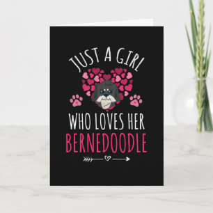 Just A Girl Who Loves Her Bernedoodle Lovers Gift Card