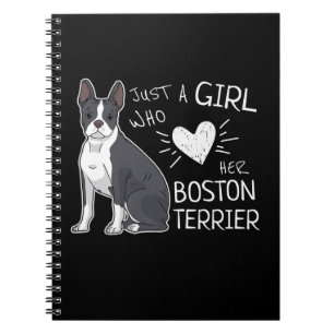 Just A Girl Who Loves Her Boston Terrier Premium Notebook
