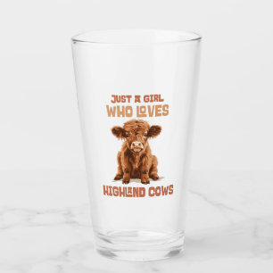 Just a girl who loves Highland Cows Glass