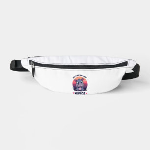 Just a Girl Who Loves Hippos - Cute Baby Hippo Moo Fanny Pack