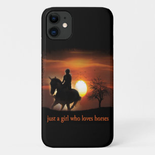 just a girl who loves horses iPhone 11 case