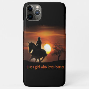 just a girl who loves horses iPhone 11 pro max case