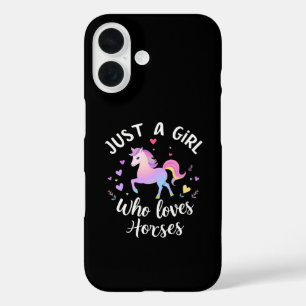 Just A Girl Who Loves Horses iPhone 16 Case