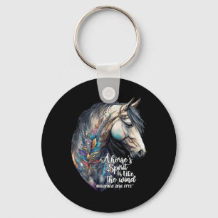 Just A Girl Who Loves Horses Co. Womens Black Bohe Keychain