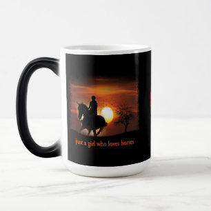 just a girl who loves horses magic mug