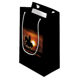 just a girl who loves horses small gift bag