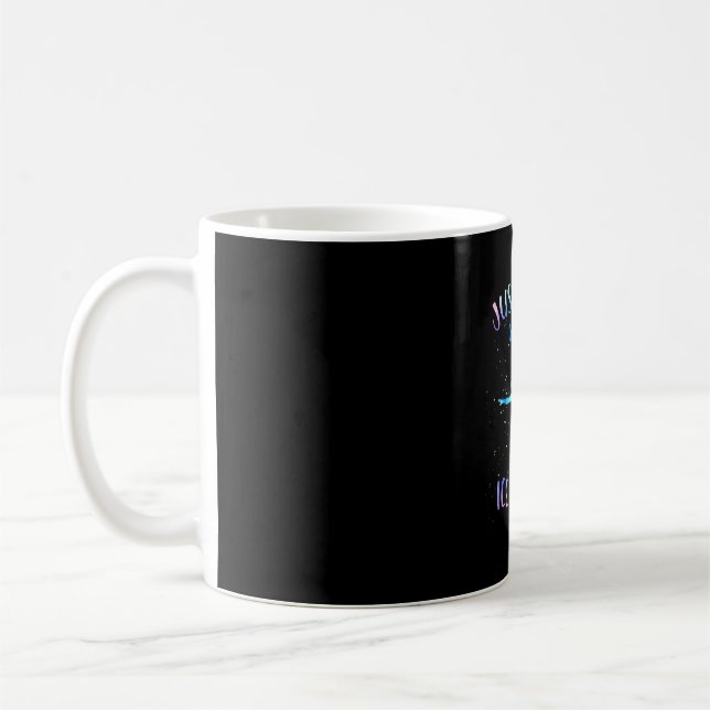 Just A Girl Who Loves Ice Skating Figure Skate Coffee Mug (Left)