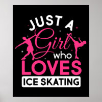 Just a Girl Who Loves Ice Skating Figure Skate